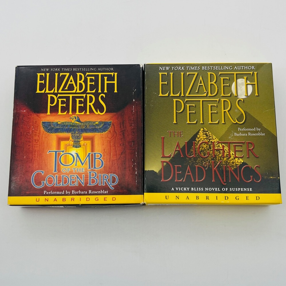 Elizabeth Peters Audiobook CD Lot Golden Bird Laughter Dead Kings